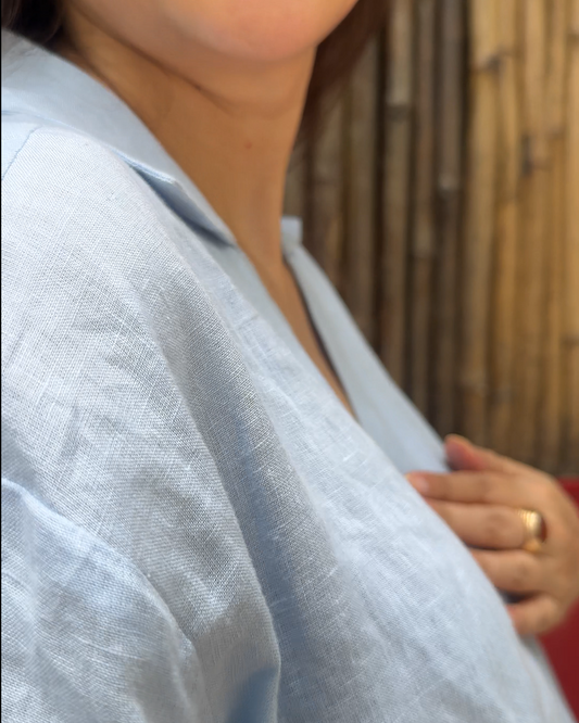 Seychelles Top - Ice Blue