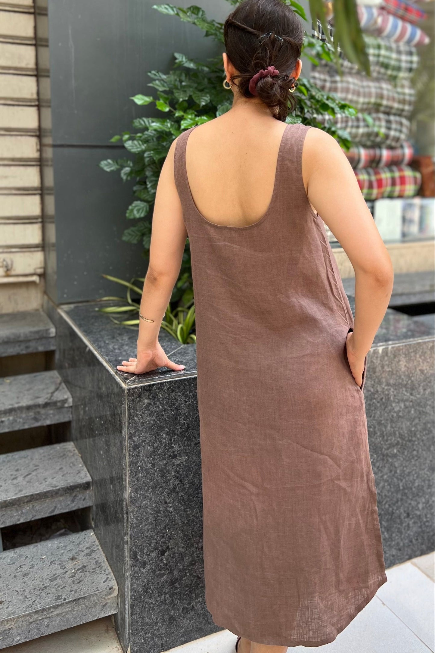 Jane Dress - Cocoa Brown