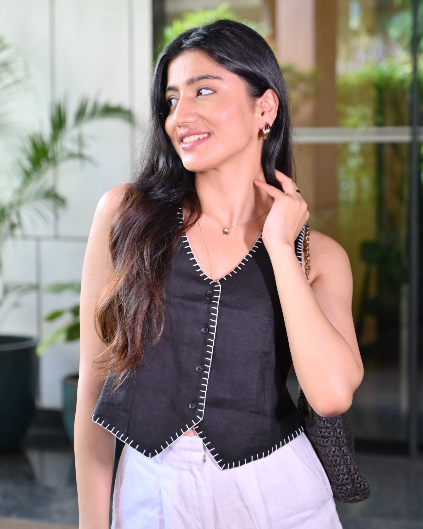 Oreo Waistcoat - Hand embroidered