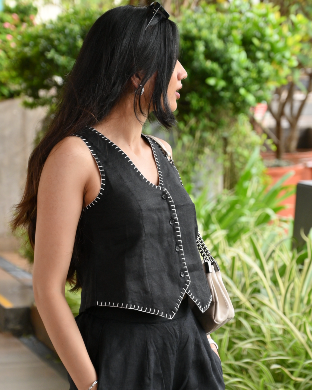 Oreo Waistcoat - Hand embroidered