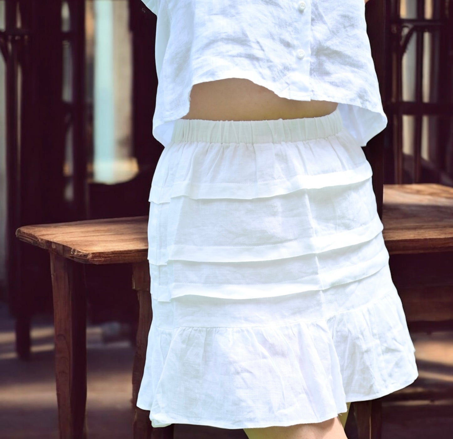 Kate Skirt - Snow white