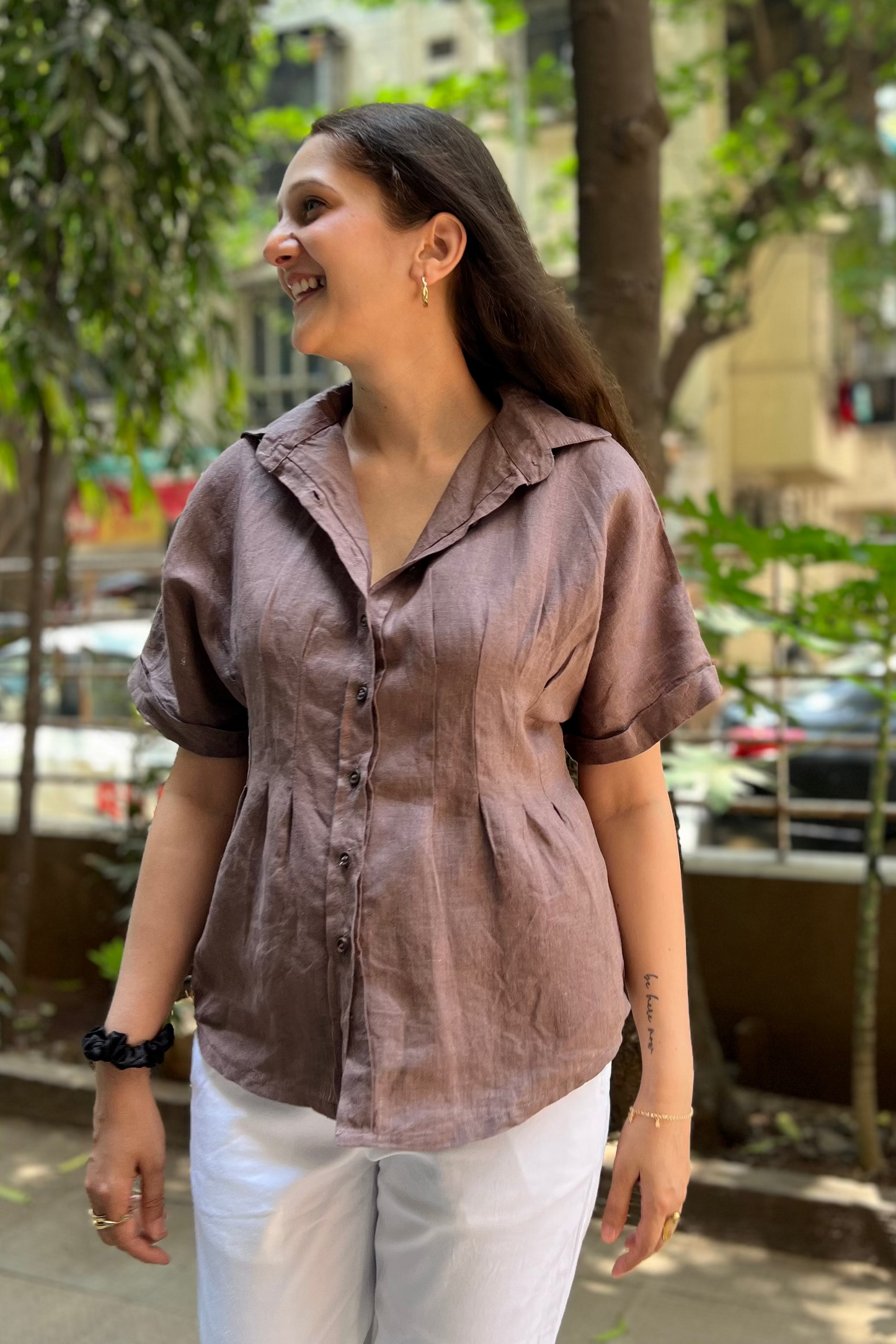 Verona Shirt - Cocoa Brown