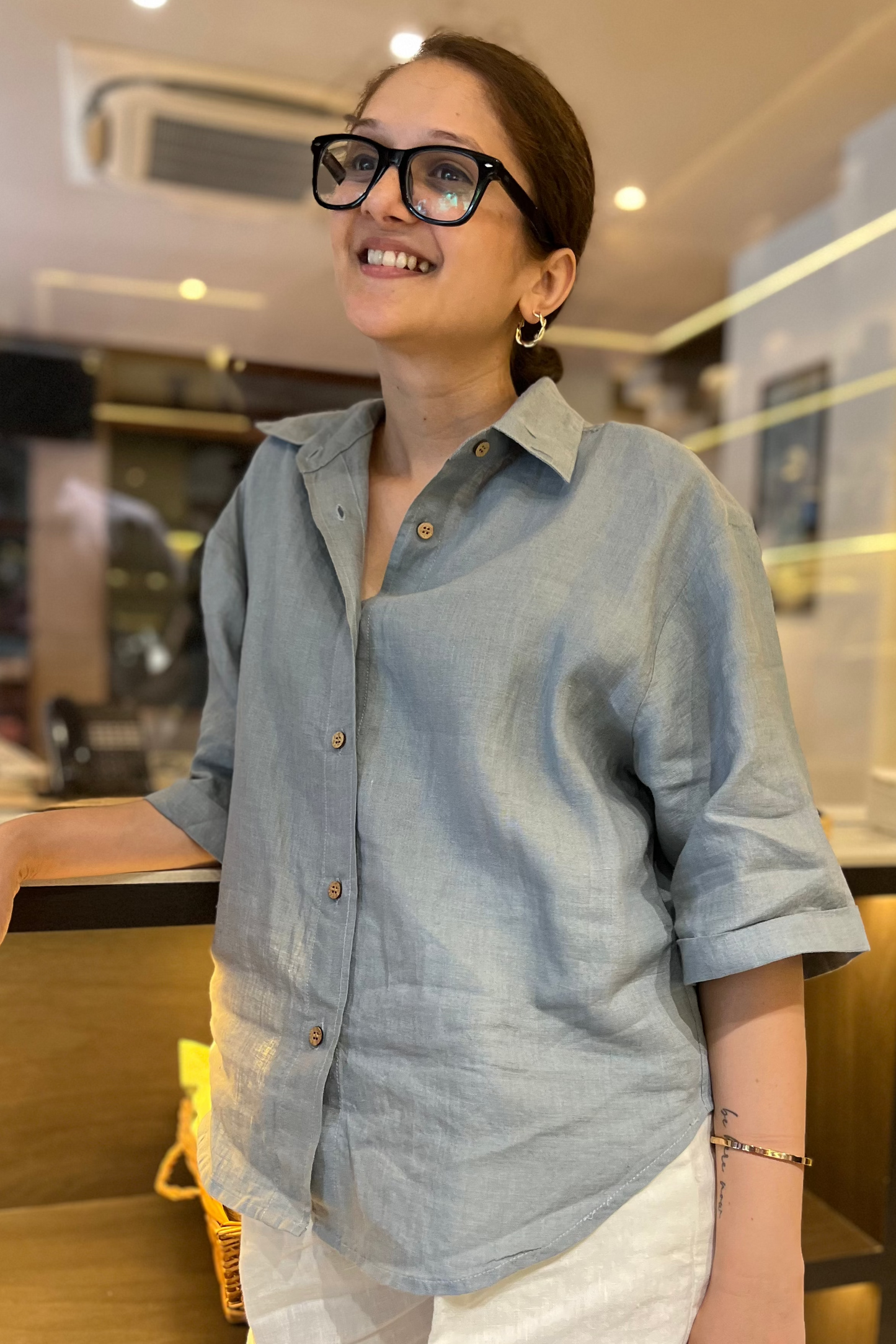 Hanna Shirt - Powder mint