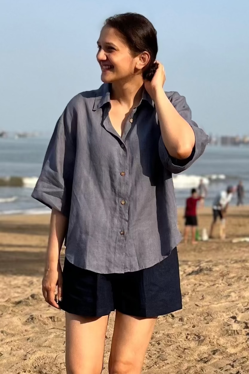 Hanna Shirt - Graphite Blue