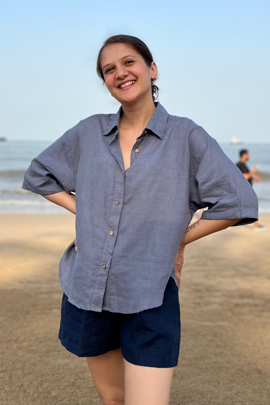 Hanna Shirt - Graphite Blue