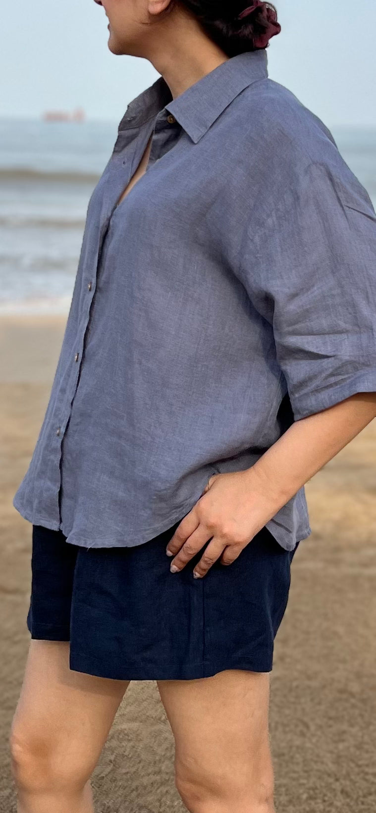 Hanna Shirt - Graphite Blue