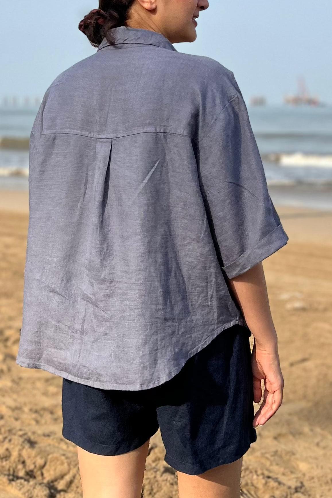 Hanna Shirt - Graphite Blue