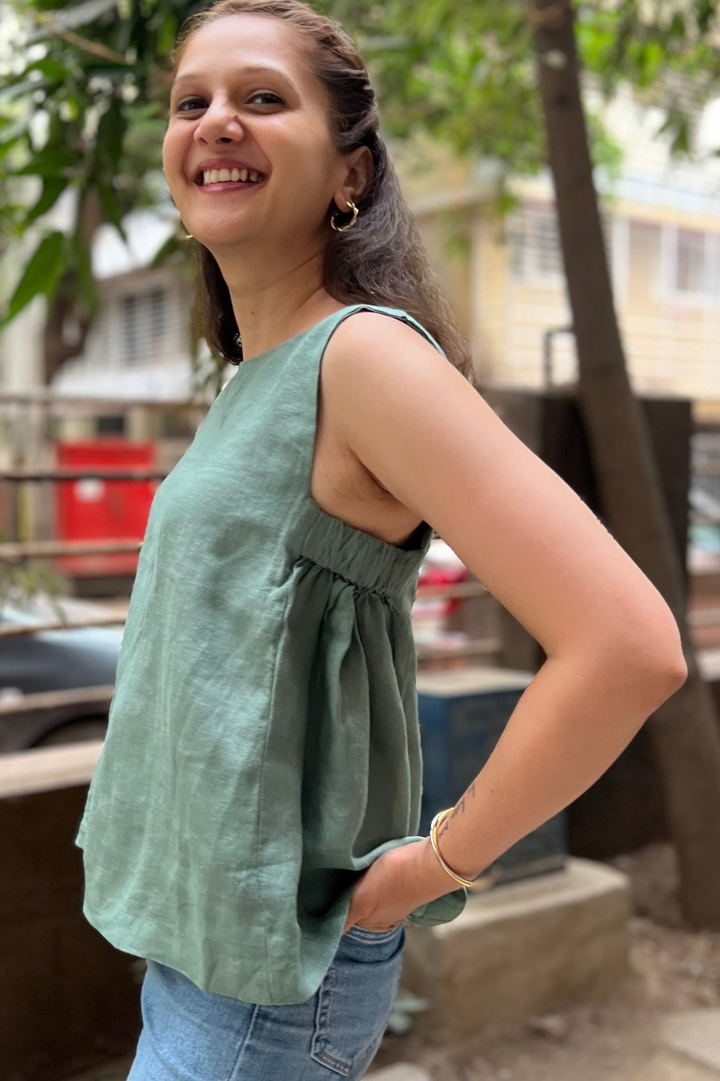 Vega Blouse - Soft Sage