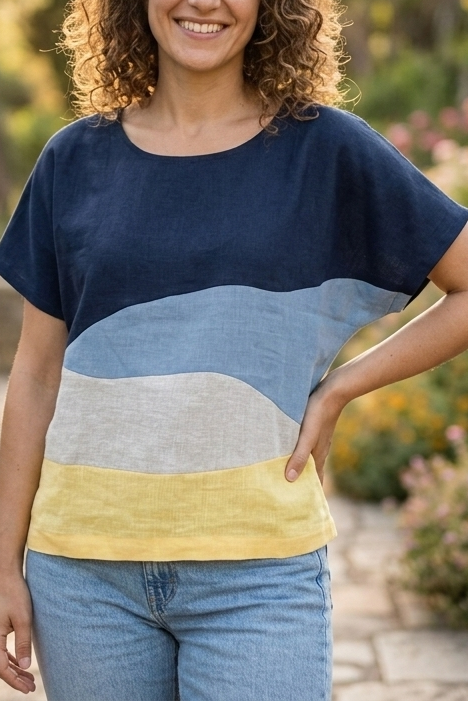 Emma Blouse - Blue