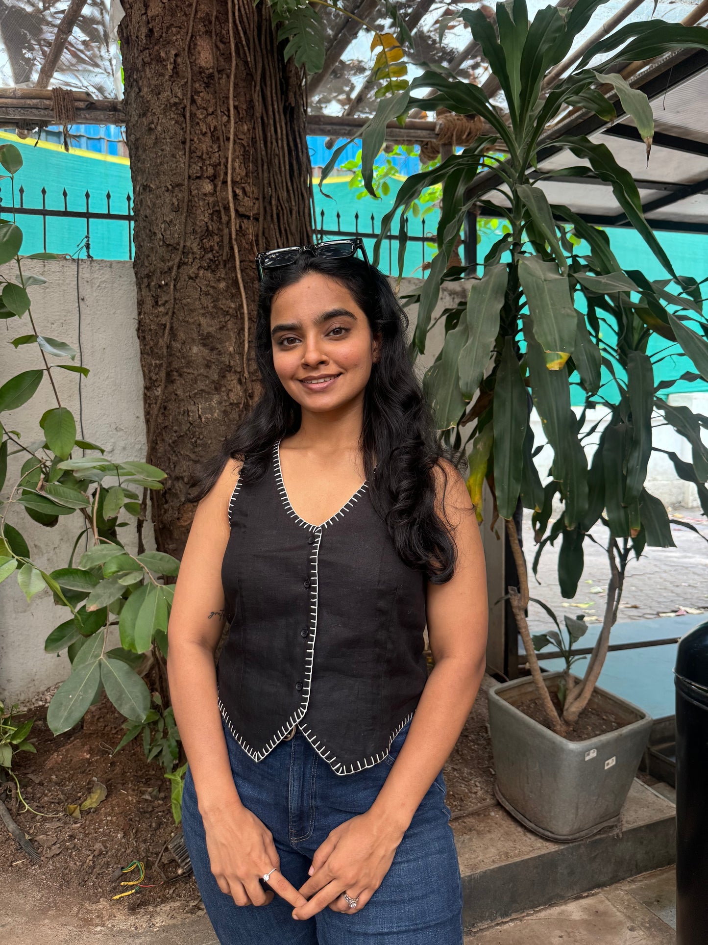 Oreo Waistcoat - Hand embroidered