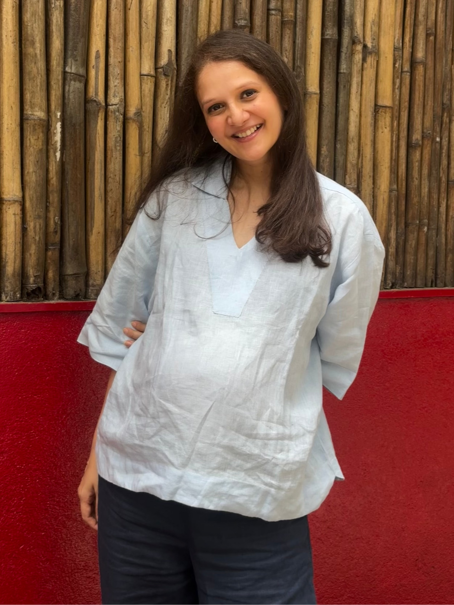 Seychelles Top - Ice Blue