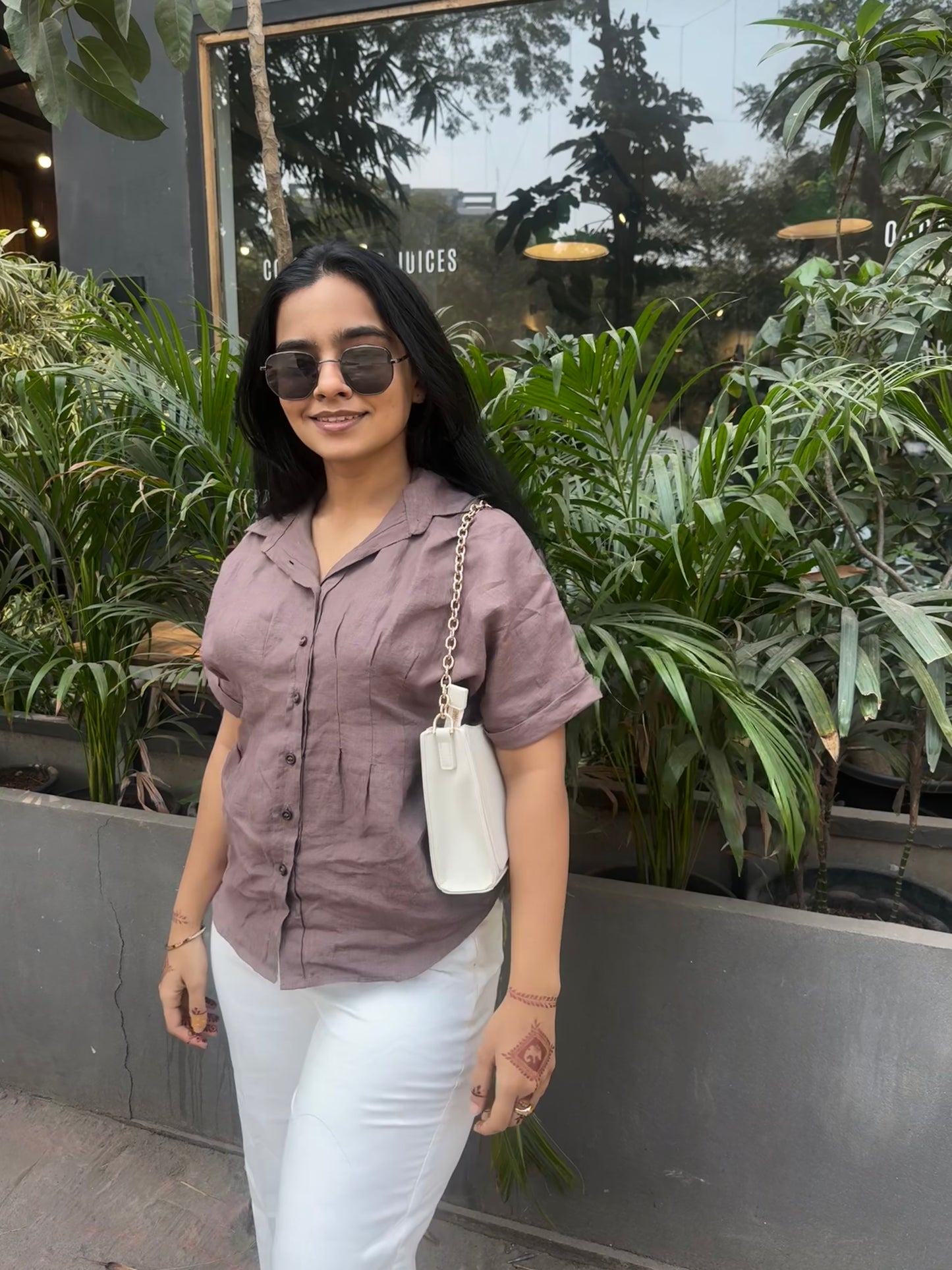 Verona Shirt - Cocoa Brown