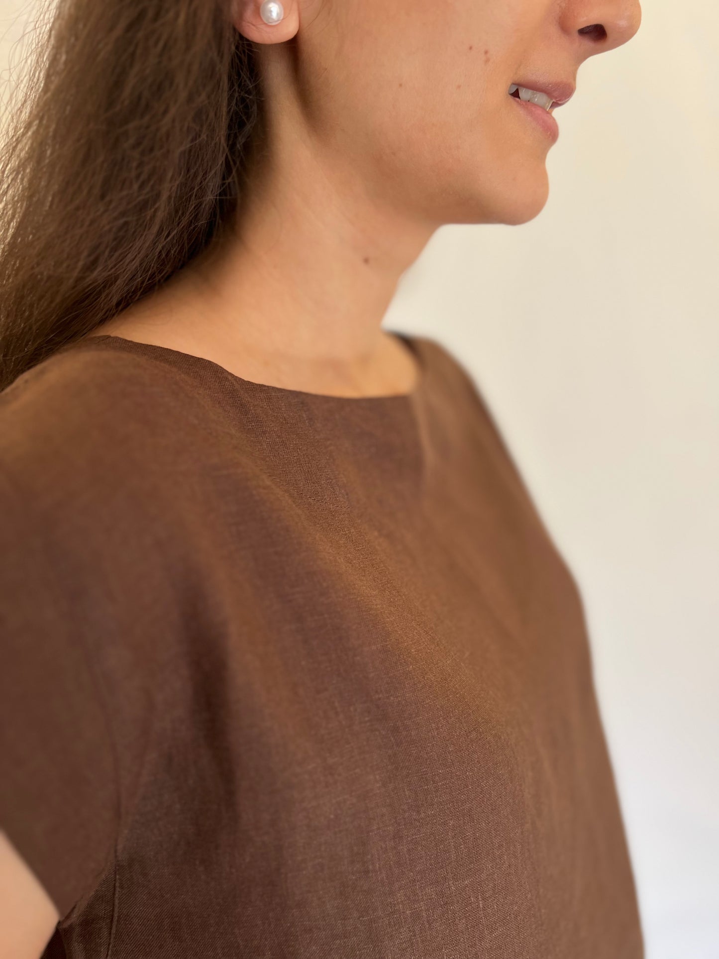 August Espresso brown Top