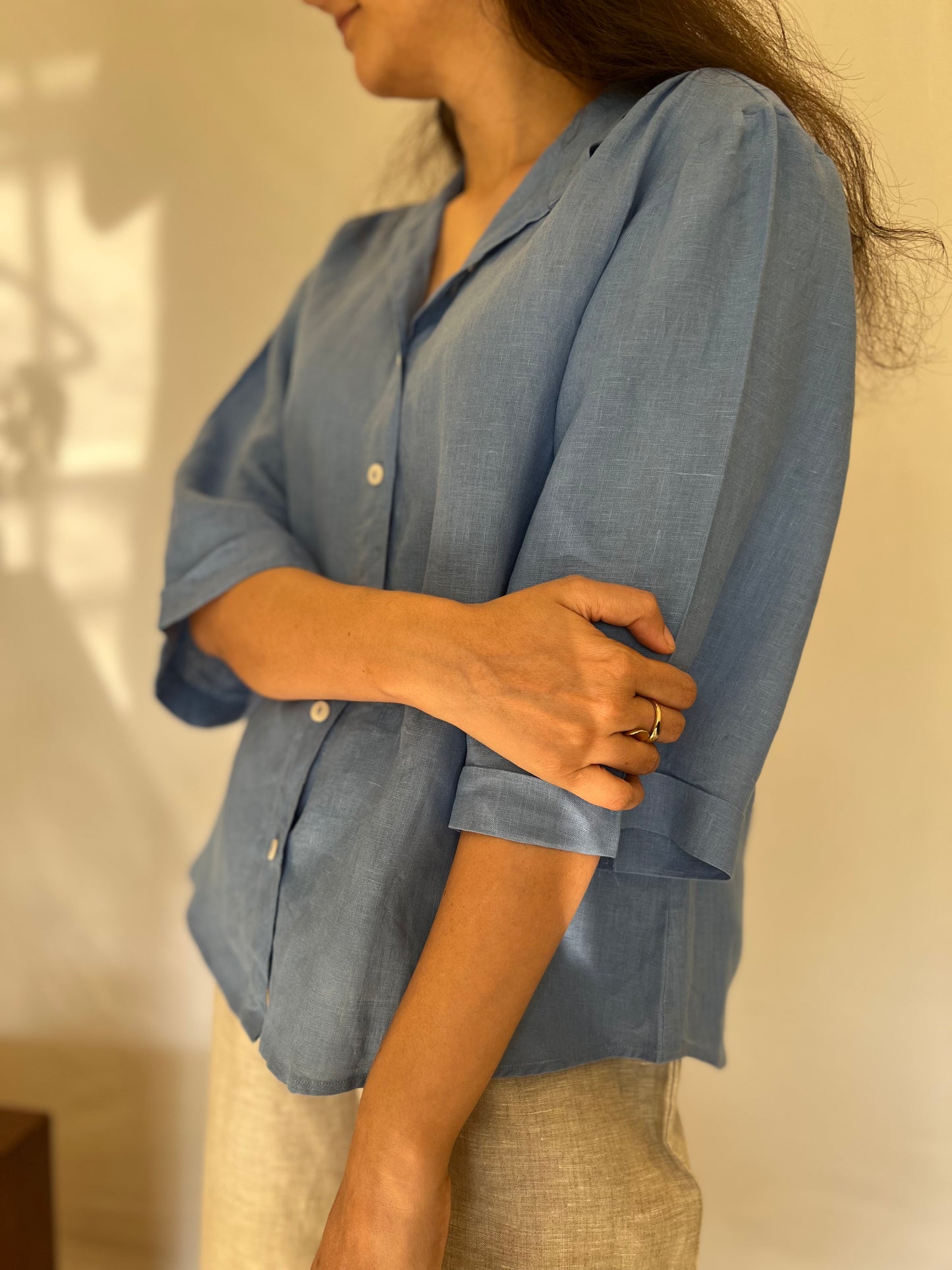The Noa shirt - Cornflower Blue