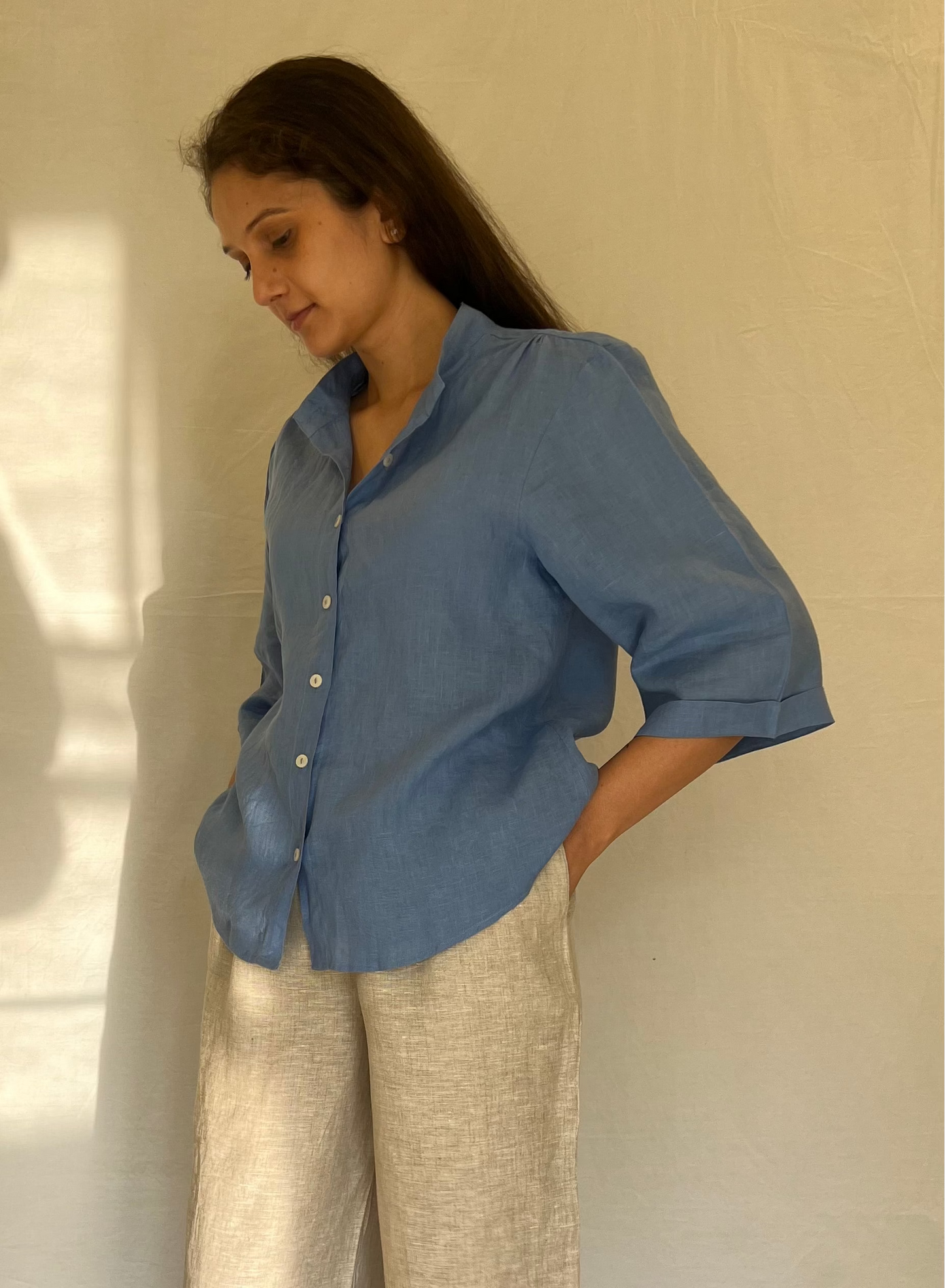 The Noa shirt - Cornflower Blue