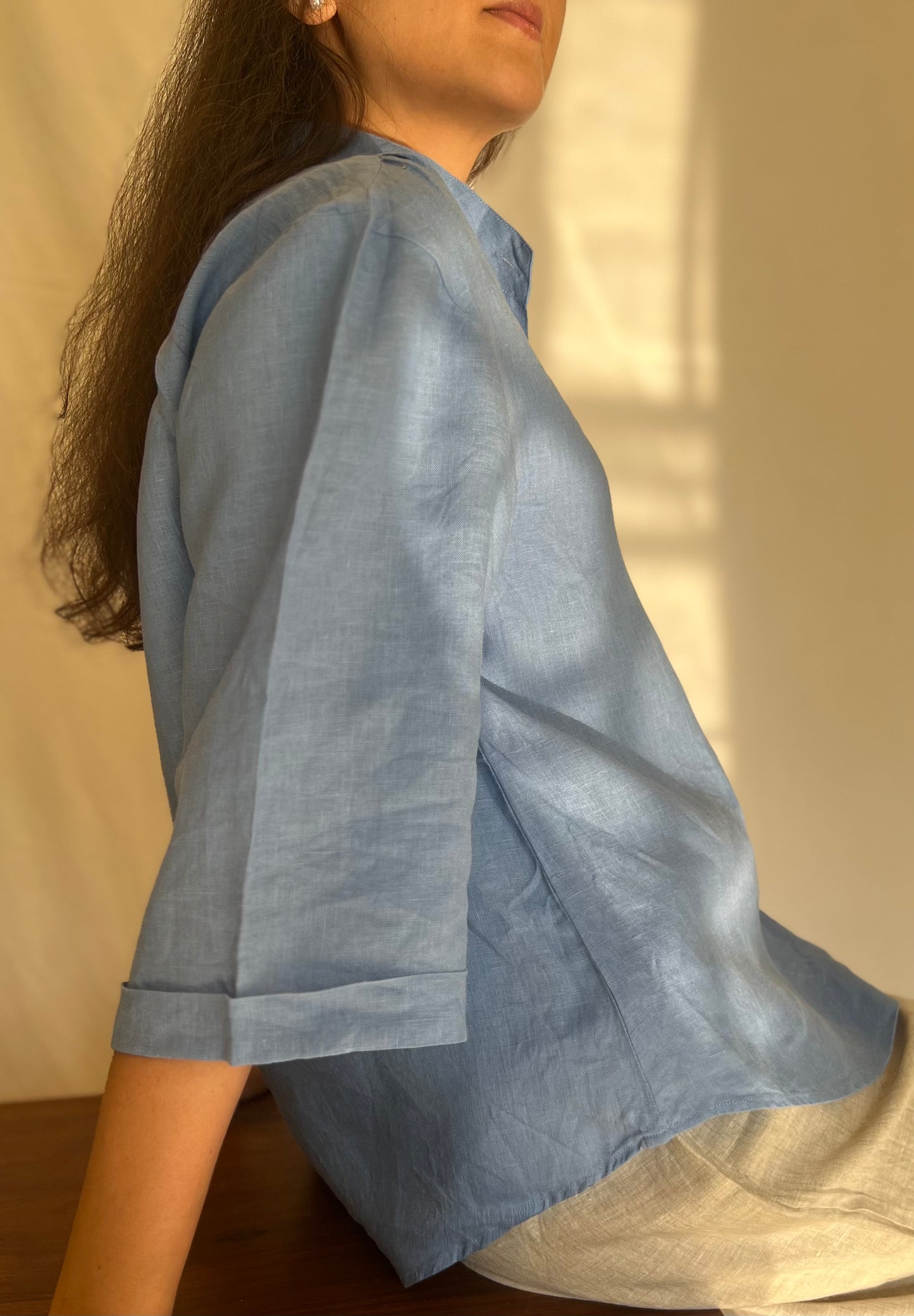 The Noa shirt - Cornflower Blue