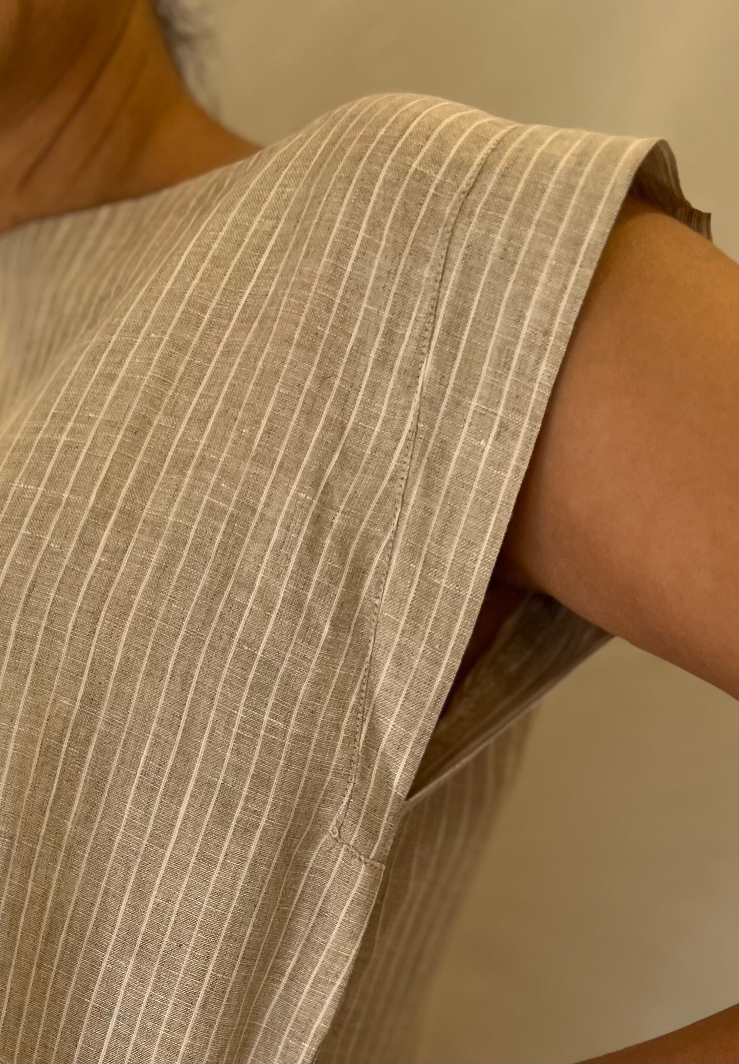 August Sand Stripes top