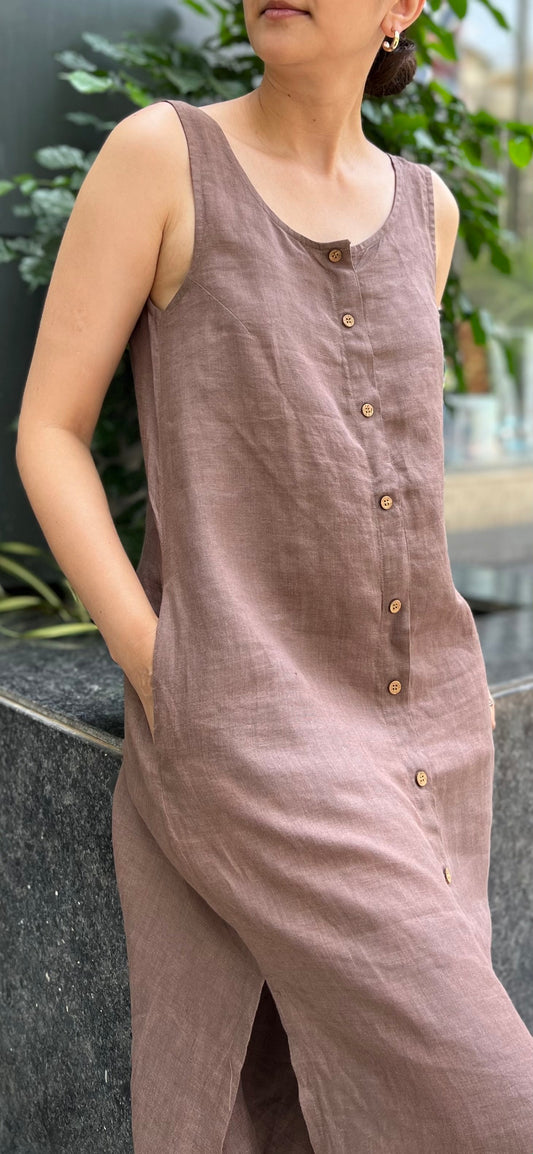 Jane Dress - Cocoa Brown