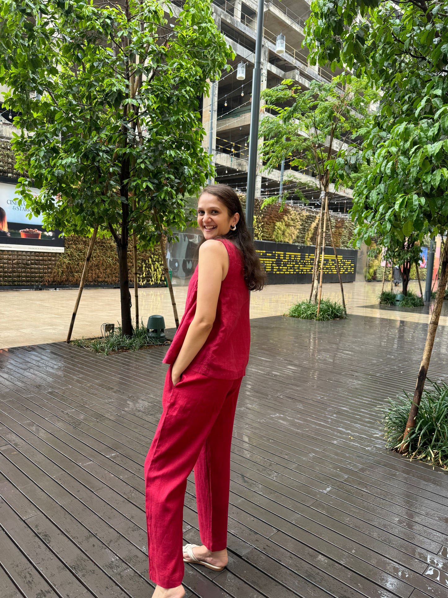 Truffle Pants - Cherry Red